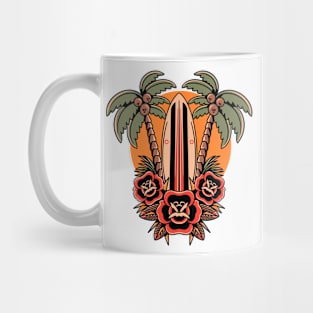 oldschool palm tattoo Mug